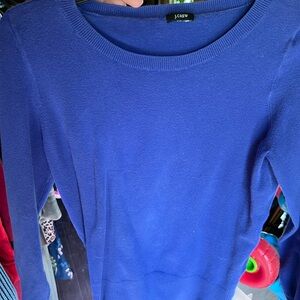 Women's Size XL J. Crew Vibrant Blue Knitwear sweatshirt style